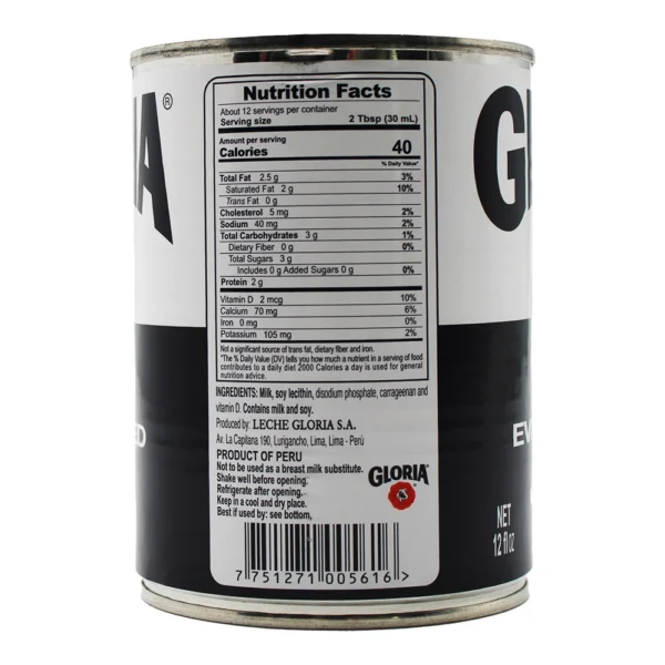 GLORIA EVAPORATED MILK (UNIT)