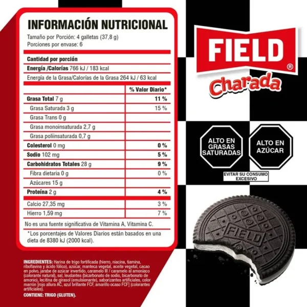 FIELD CHARADA COOKIES: (6 UNITS)