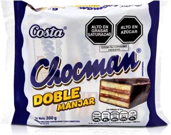 COSTA CHOCMAN DOBLE MANJAR: (6 UNITS)