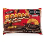 PICARAS COOKIES DIPPED IN CHOCOLATE: (6 UNITS)